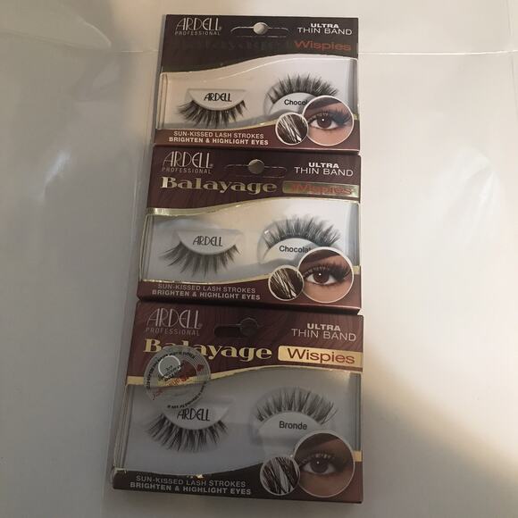ARDELL PROFESSIONAL Balayage Wispies Ultra Thin Band Lash Strokes 3 Pack New - Picture 1 of 5